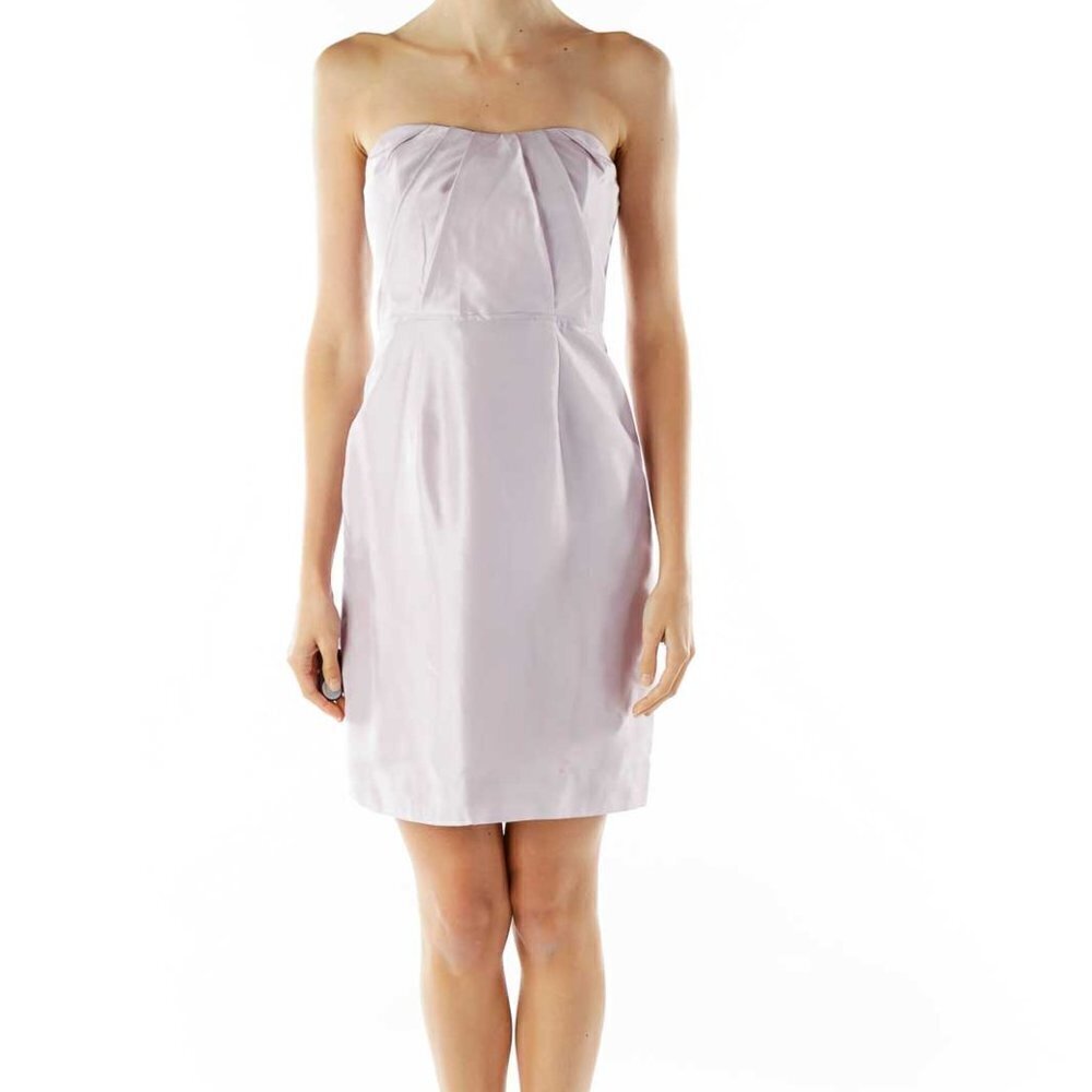 J.Crew Mauve Strapless Cocktail Dress